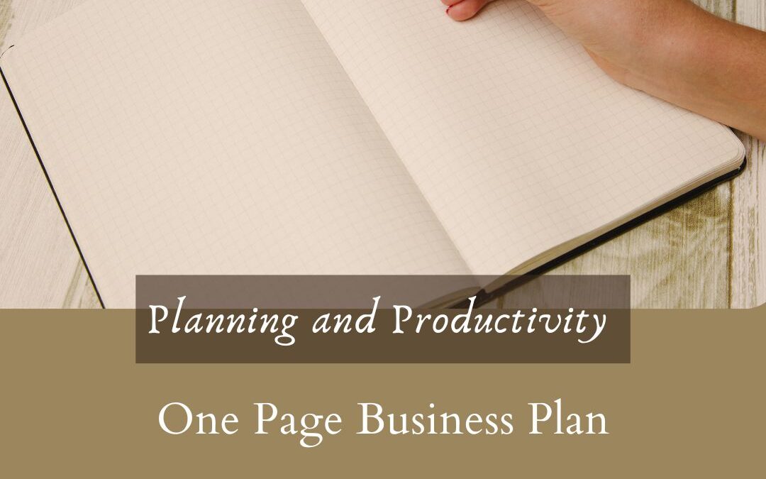 Crafting a One-Page Business Plan for Your Art Business